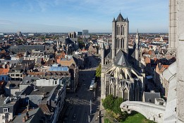 Blick vom Belfort auf St. Nikolai