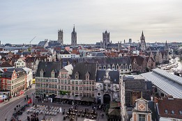 Blick von der Burg Gravensteen