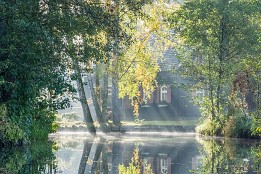 Bild_2015-78 Ortseingang Lehde am Morgen