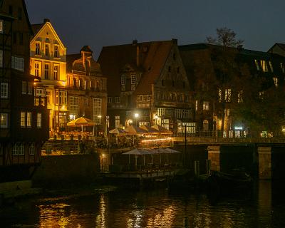 Lueneburg-16  Wasserviertel am Abend : Lüneburg