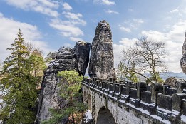 Bilder2016-5 Bastei-Brücke im Winter - einmal ganz ohne Menschen