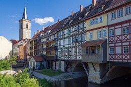 Erfurt-11 Krämerbrücke und Ägidienkirche
