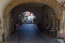 Erfurt-6 Durchgang auf die Krämerbrücke