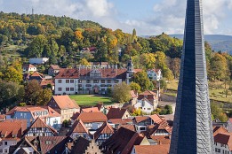 Blick Richtung Schloss Wilhelmsburg