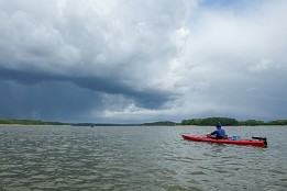 Bilder2016-12 Wolkenwalze über dem Useriner See - der intensive und kalte Graupelschauer folgte.