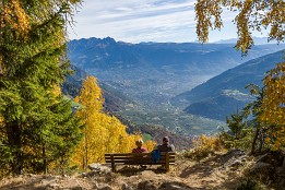 Meran_Okt_2018-16 Meraner Höhenweg: Blick ins Etschtal