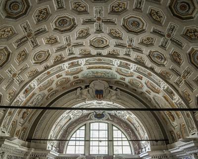 Schweiz2016-26 Deckengestaltung der Kapelle vom Palazzo.