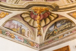 Schweiz2016-28 Detail der Deckenmalerei