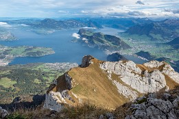 Schweiz_Okt_2019-8 Blick vom Esel auf den Vierwaldstätter See.
