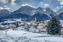 Ftan_Winter Blick auf Ftan