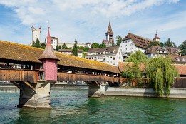 Spreuerbrücke und Musegg-Mauer